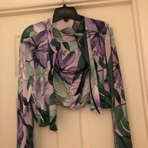 Rash guard two piece swimsuit